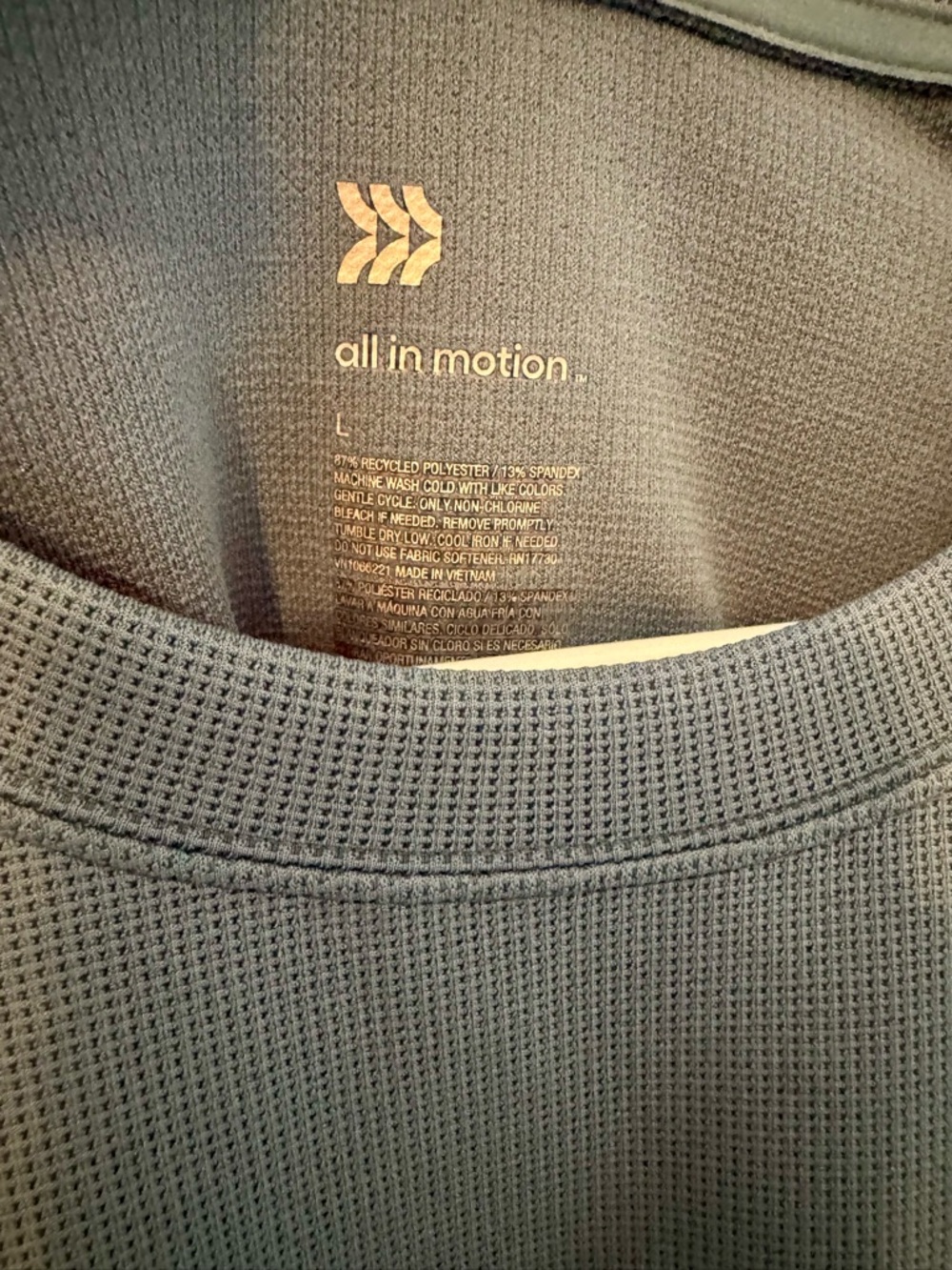 All In Motion Crewneck Sweater in Slate Blue - Picture 2 of 2